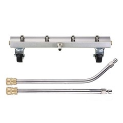 M MINGLE Pressure Washer Undercarriage Cleaner, Under Car 13 Inch, Silver