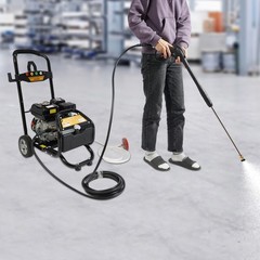 7HP Gasoline Manual High Pressure Washer Gasoline Washer w/ Hose 3400RPM 2200PSI