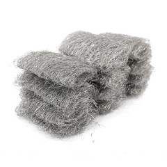 Multi Grade Assorted Steel Wool Pads for Cleaning Polishing Sanding 12 Pack