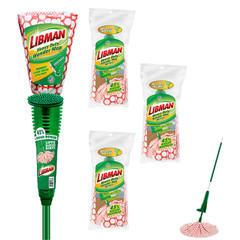 Libman Commercial Libman Heavy Duty Wonder Mop Plus 3 Refill Heads Absorbent