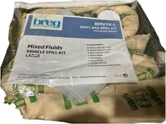 Breg Environmental Mixed Fluids Vehicle Spill Kit BMVZK-H , New In Zipper Bag
