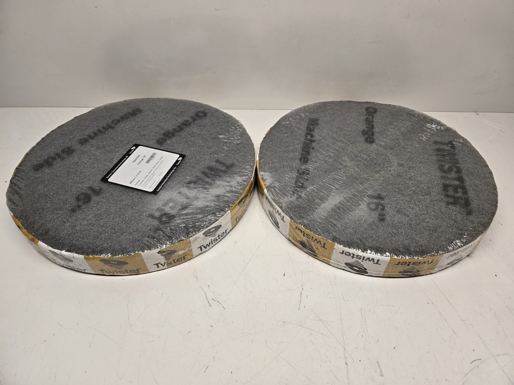 16″ Twister Orang Cleaning Concrete Floor Pads Floor Scrubber Diamond pads 4 pcs