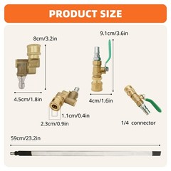 AJOFIEK Radiator Cleaning Wand New Upgraded 24” 24 Inch, Stainless Steel