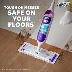Swiffer PowerMop Multi-Surface Mopping Pad Refills for 11 Count, White/Purple