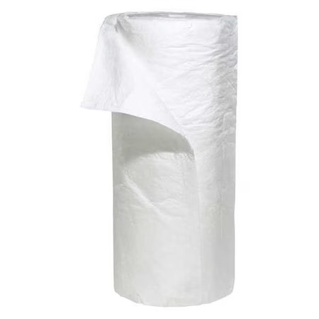 Spilltech Wr150h Sorbent Roll, 63 Gal, 30 In X 150 Ft, Oil, White, Polypropylene