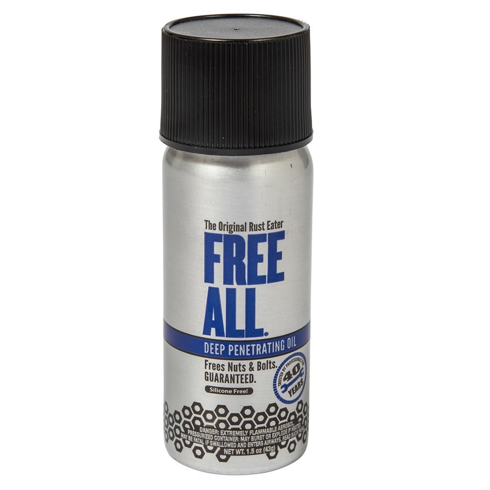 Free All 1.5 Oz Advanced Rust Penetration Machine Lubricant Multi Surface Safe