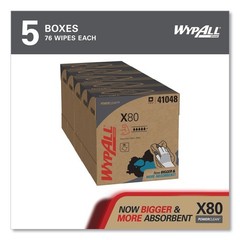 WypAll 41048 8.34″ x 16.8″ POP-UP BX HYDROKNIT X80 Cloth – Wht (5-BX/CT) New