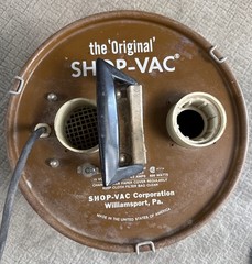 Vintage Shop-Vac Wet Dry Model 10 Gallon Made in U.S.A Brown Metal Can Model 777