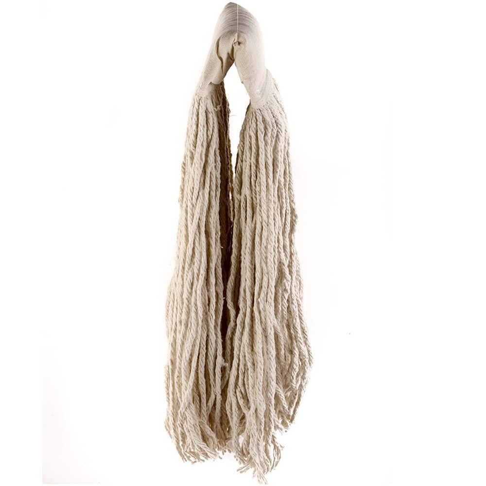 5 Pack – Commercial Mop Head #32, 32oz Mop Head Blended Yarn – X-Large (White)