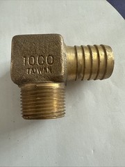 Hydramaster Elbow 1” NPT X 11” Barb Brass Part # 000-052-131