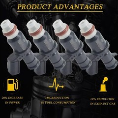 Set Of 4Pcs OEM Fuel Injectors FJ1205 16450-R5A-A01 Fits 2012-2015