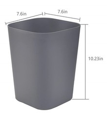 Bathroom Trash Can, 2 Gallon Small Trash Can,Square Trash Bin Wastebasket for…