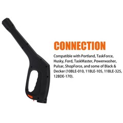 FIXFANS Pressure Washer Gun, Compatible with Some Portland Husky Black
