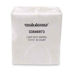 PRO SOURCE Light-Duty Bonded Cellulose Dry Wipes: 20 Packs; 1,000 Wipes total