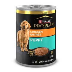 Grain Free Wet Puppy Food Classic Chicken Entrée 13 oz Can