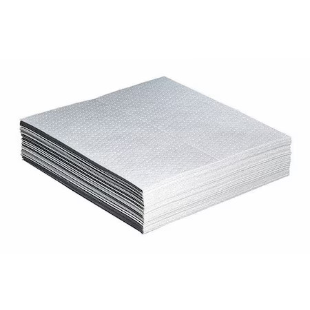 Pig Mat426 Sorbent Pad, 33 Gal, 30 In X 30 In, Oil, White, Polypropylene