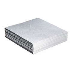 Pig Mat426 Sorbent Pad, 33 Gal, 30 In X 30 In, Oil, White, Polypropylene