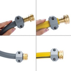 Sanpaint Garden Hose Repair Female Coupling+Male Coupling(4 Pack), Brass