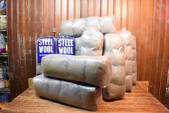 STEEL WOOL 16 BAGS 16 PADS PER BAG MEDIUM #1 GRADE FLEXIBLE ABRASIVE 256 PCS LOT