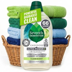 Seventh Generation, Laundry Detergent Ultra 23.1 Fl Oz (Pack of 1), Clear