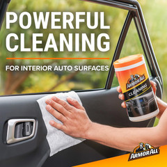 Armor All Car Cleaning Wipes , for Interior and 1 Count (Pack of 1)