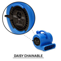 1/4 HP Air Mover Blower Fan for Water Damage Restoration Carpet Dryer Floor Home