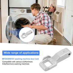 Washer Door Lock Strike, Washing Machine Latch Replacement M, silver