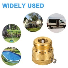 Breezliy 2-Pack Brass Vacuum Breaker Set Set, Golden
