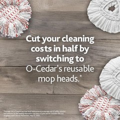 O-Cedar EasyWring Deep Clean Refill (1-Pack) | 40% 1-Pack – Clean, White