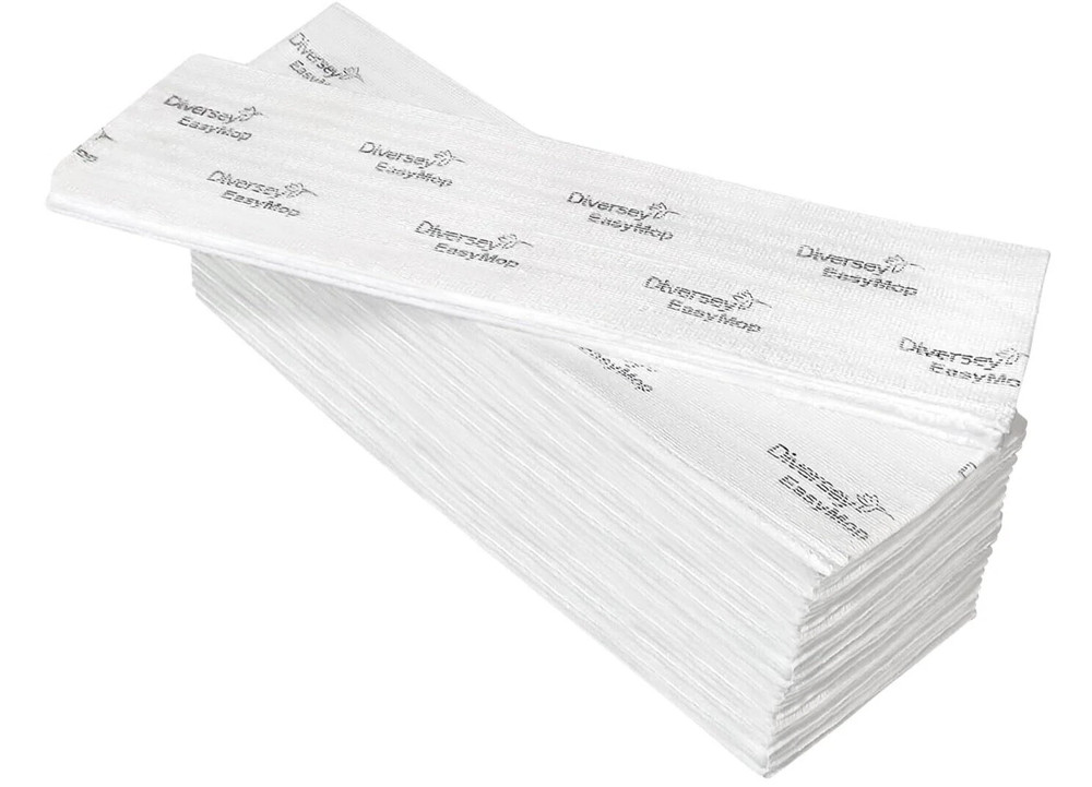 (50 PACK) D1232214 Diversey EasyMop Single-Use Mop Pads