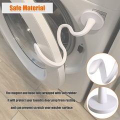 Front Load Washer Door Prop and Stopper – 2.6-Inch Magnet Base, White