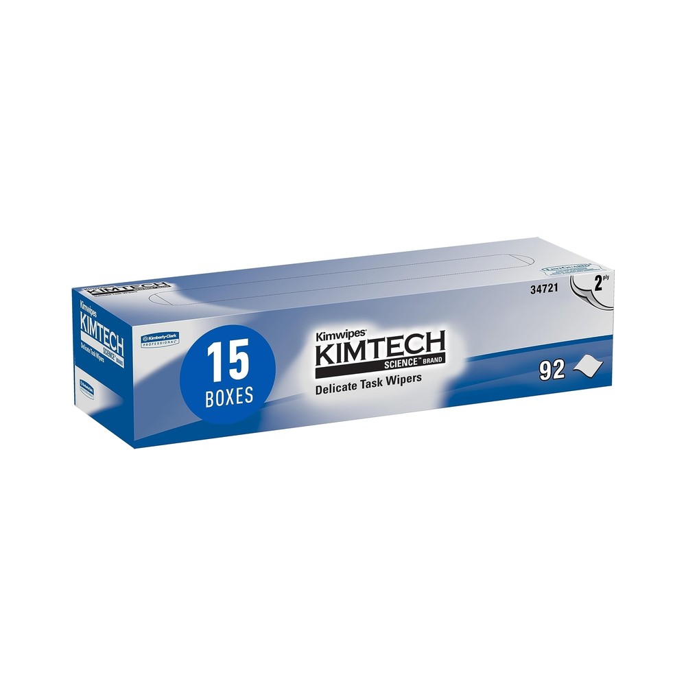 KIMTECH Kimwipes Delicate Task Kimtech Science Wipers (34721), White, 2-PLY, …