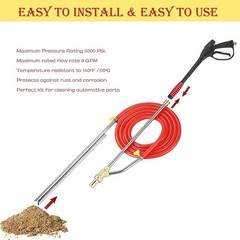 High Capacity Pressure Washer Wet Sand Blasting Kit with Safety Glasses