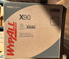 5x 68 wipes per box WypAll 12890 X90 Ultra Duty Cleaning Cloths BLUE 340 Total