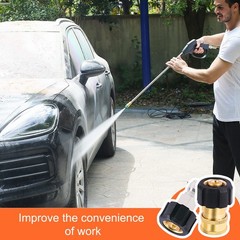 Pressure Washer Adapter Set, M22 14mm to 3/8 1 Juego de adaptadores para hidrola