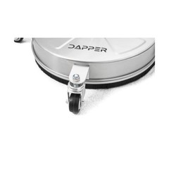Dapper Supply 15 in. Pressure Washer Surface Cleaner in Stainless Steel w/Whe…