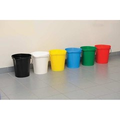 Vikan 56869 3 1/4 Gal Round Bucket, 12-3/4 In H, 12 4/5 In Dia, Black,