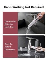Mcbazel Portable Mini Cleaning Mop, Sponge Wet and Dry Use White