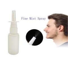 Nomija 5-Pack 30ML/1oz Plastic Nasal Spray Bottle Mist Sprayer – Empty White