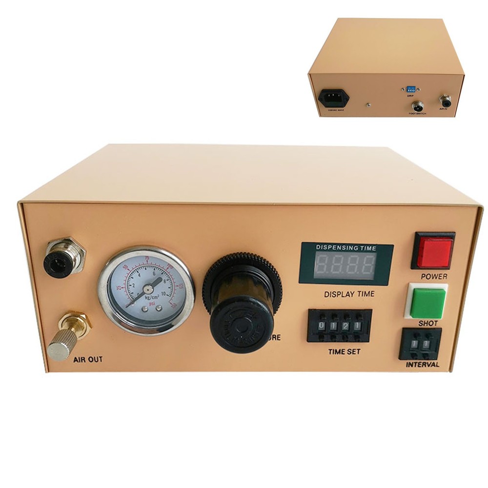 Precision Digital Glue Dispenser Silicone Tin Paste Glue Dispensing Machine 110V