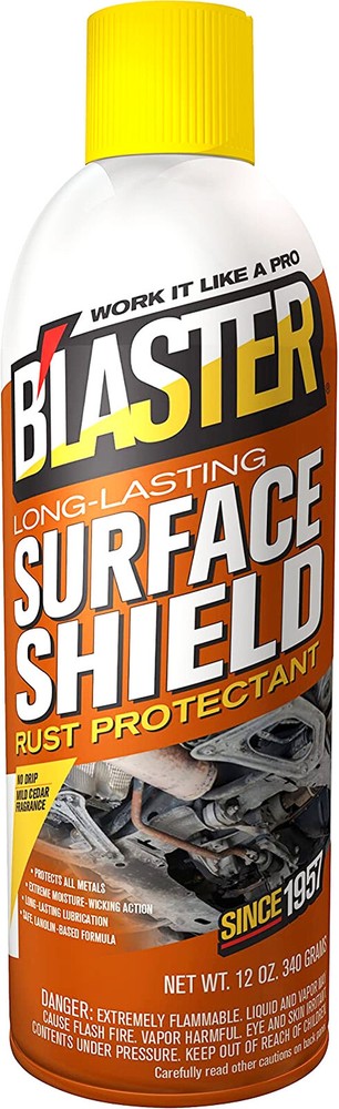 Surface Shield Rust Protectant Corrosion Stop 12 oz Aerosol spraY B’LASTER 16-SS