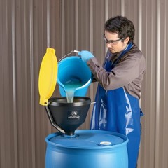 PIG Drum Funnel | Burpless Poly Drum Funnel | for 30 and 55 gal Plastic or St…