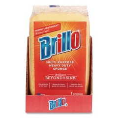 Brillo 22401 4.25″ x 6.25″ Multi-Purpose Sponge – Yellow (6/Carton) New