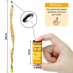 Fly Strips Trap Indoor Sticky Hanging, 40 Pack Paper 40 pack, yellow