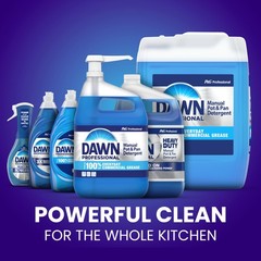 Dawn PRO Manual Pot and Pan Detergent, Dish Soap 128 Fl Oz (Pack of 2), Blue