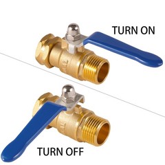 BILAL Heavy Duty Garden Hose Shut Off Valve with Long Handle, High Flow Hose Bal