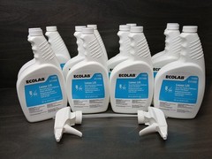 12pk EcoLab Lemon Lift Heavy Duty Kitchen Bathroom Cleaner 20oz 11490