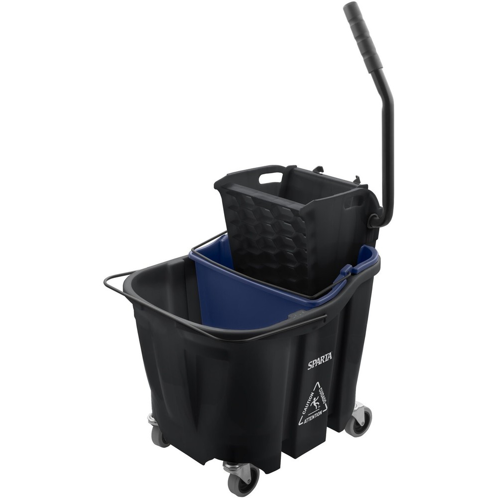 Carlisle OmniFi 35qt Mop Bucket Combo, Side Press Wringer & Soiled Water 9690403