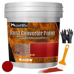 Rust Converter Paint 35oz Red – 2-in-1 Prevention Coating for Automotive, Marine