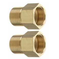 Easy to Use M22 15mm Male to M22 14mm Female Pressure Washer Brass Connector